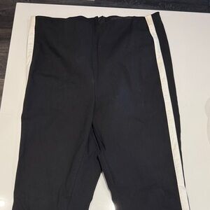 rag & bone Black Pants with White Stripe